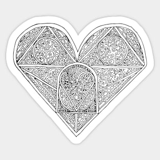 Mosaic Heart Sticker